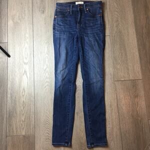 Madewell 10" High-Rise Skinny Blue Jeans Size 25
